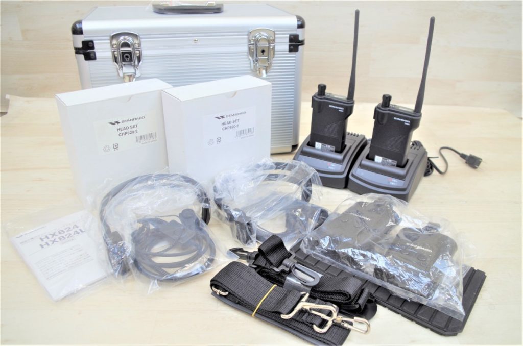STANDARD スタンダード 連続同時通話 特定小電力無線電話装置 マイク ヘッドセット HX824 CHP820-2 2個セット