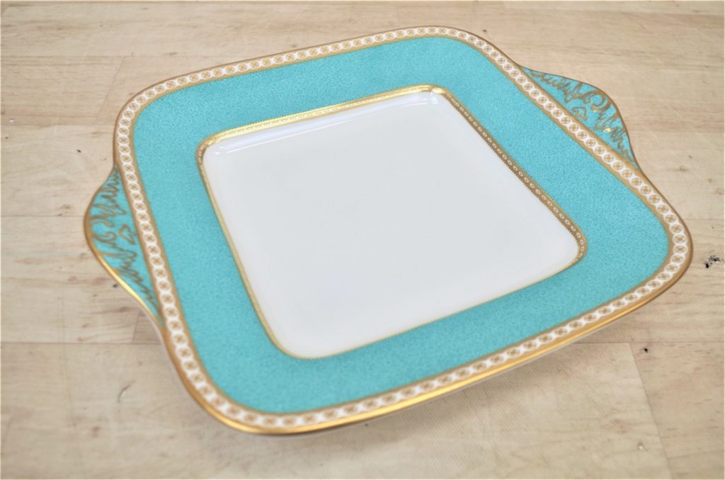 WEDGWOOD ウェッジウッド ULANDER ユーランダー ターコイズ スクエアプレート アンティーク 洋食器