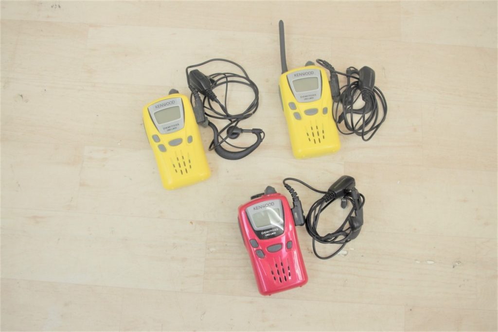KENWOOD 特定小型トランシーバー DEMITOSS UBZ-LM20 イエロー レッド ３点セット ケンウッド