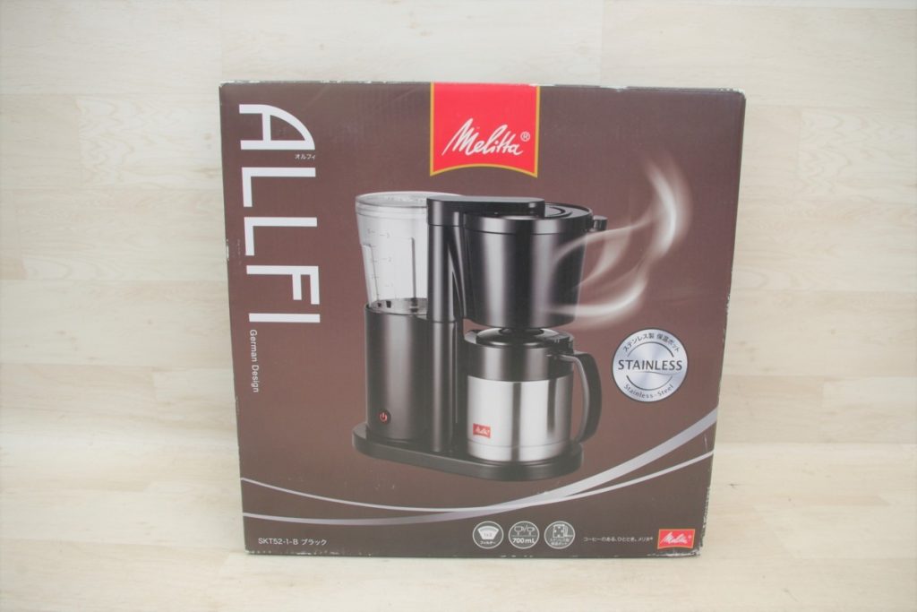 メリタ コーヒーメーカー ALLFI オルフィ SKT52-1-B meritta ステンレス製 保湿ポット STAINLESS フィルター 新品