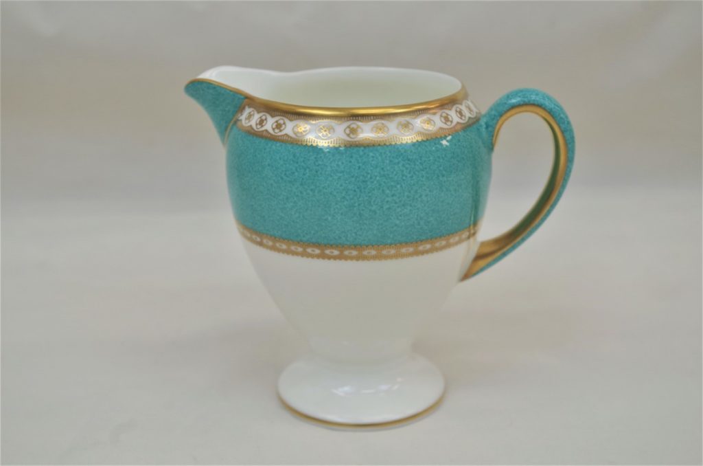 WEDGWOOD ULANDER ユーランダーパウダー ターコイズ クリーマー ミルクポット ウェッジウッド B