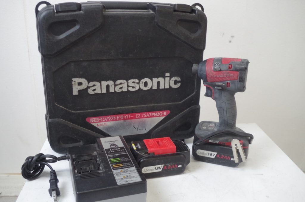 Panasonic パナソニック 充電式インパクトドライバ EZ75A7PN2G-R 18V 4.2Ah