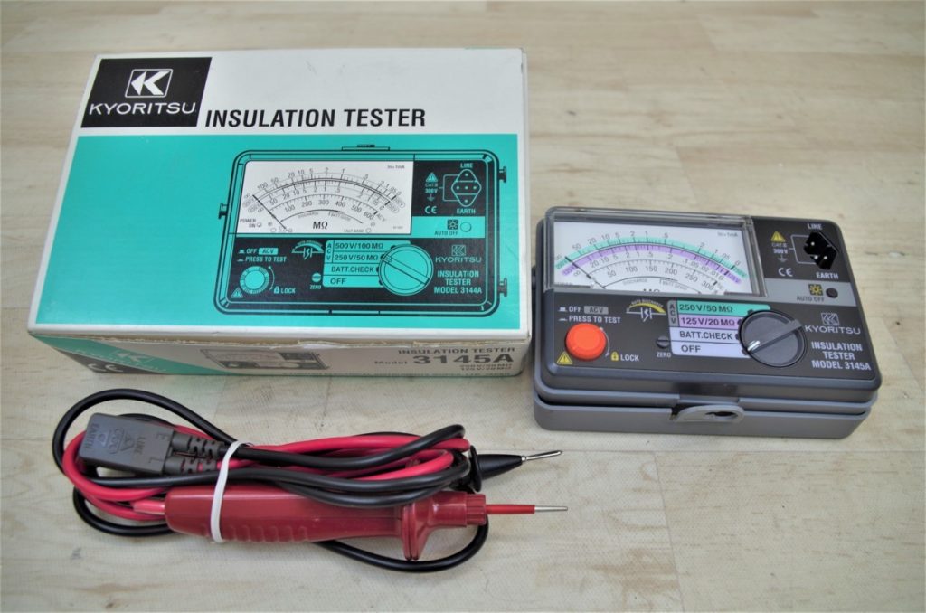 KYORITSU 共立電気計器 キューメグ 2レンジ小型絶縁抵抗計 3145A 元箱付き