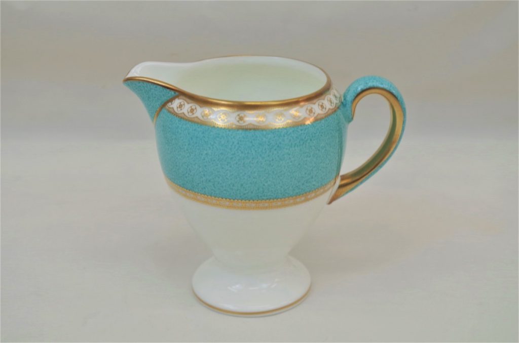 WEDGWOOD ULANDER ユーランダーパウダー ターコイズ クリーマー ミルクポット ウェッジウッド A