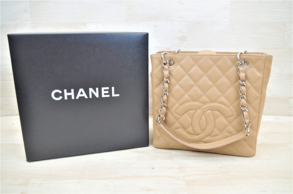 【豊川・出張買取】CHANEL シャネル ワイルドステッチ ハンドバッグ ショルダーバッグ ベージュカラー 元箱 袋付