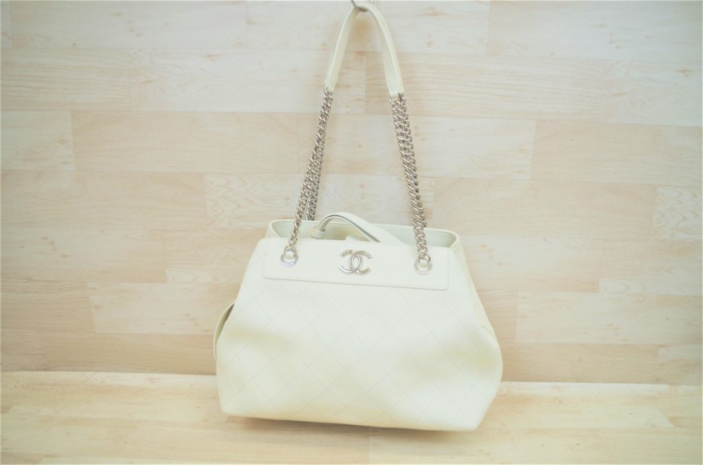 CHANEL シャネル 31 RUE CAMBON ホワイトカラー 皮革 レザーショルダーハンドバッグ