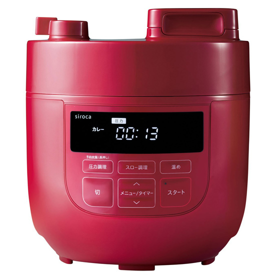 siroca シロカ 電気圧力鍋 SP-D131 レッド 元箱付き