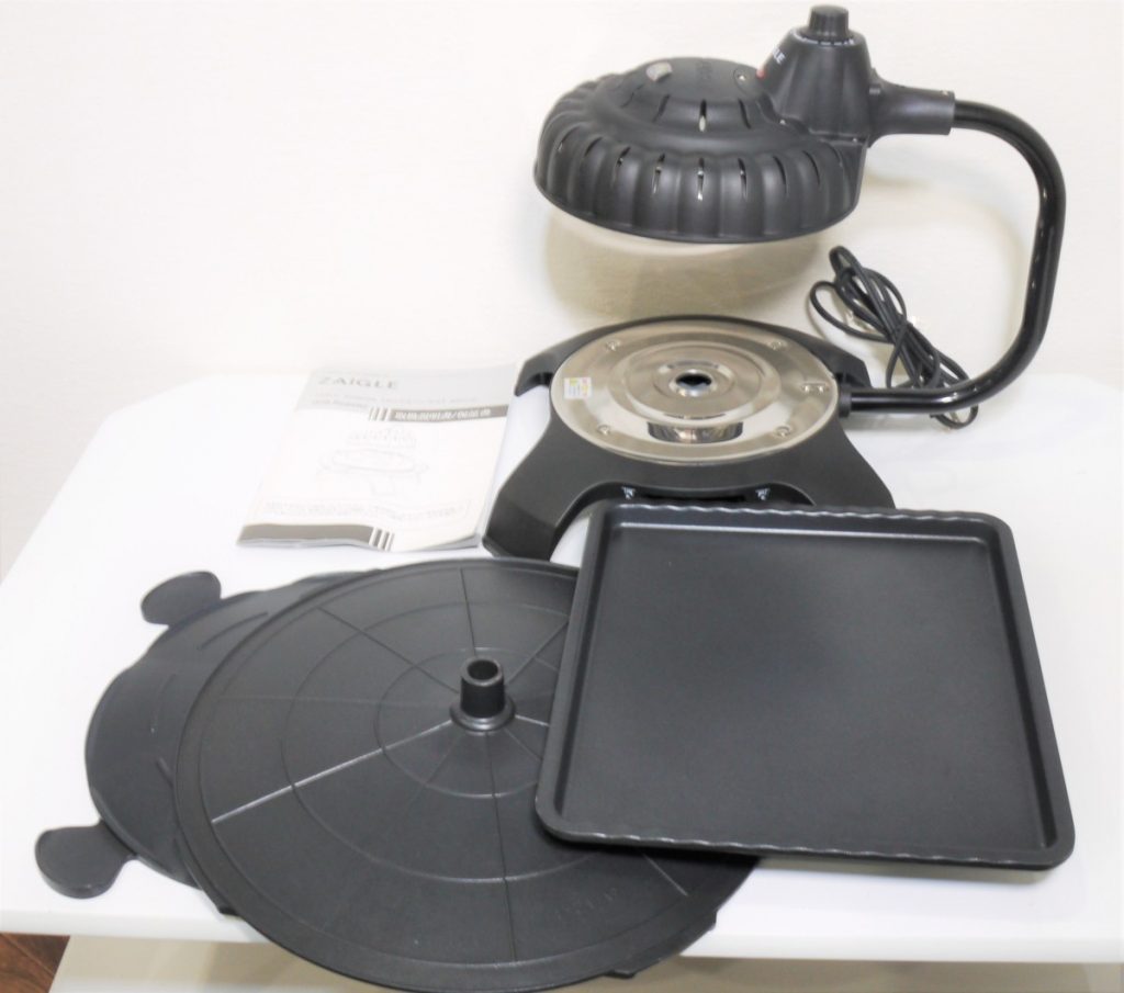 ZAIGLE handsome ☆ ザイグルハンサム SJ-100 赤外線 ロースター ドーム型 プレート付き