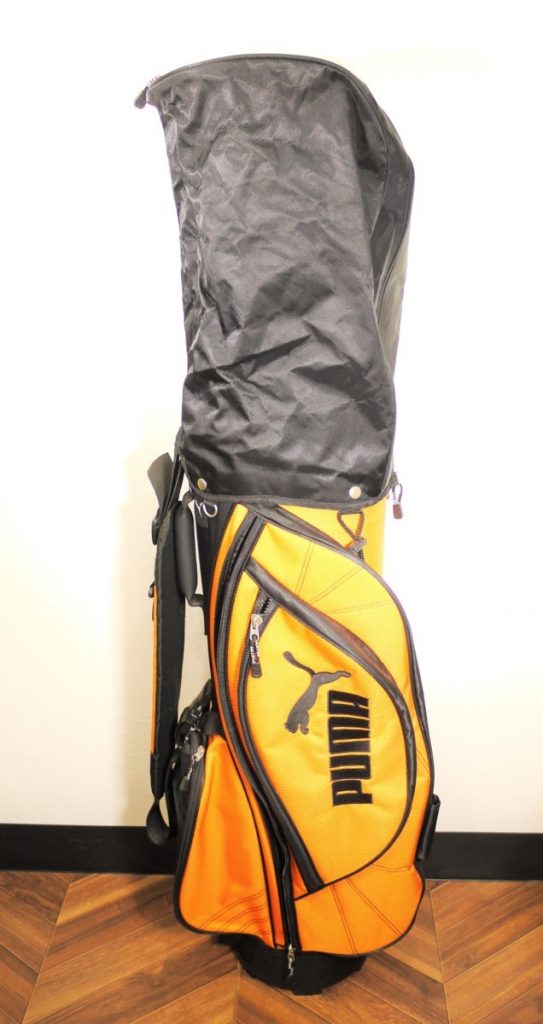 PUMA　プーマ　オレンジ　ブラック　黒　ゴルフバッグ 　キャディバック　メンズ