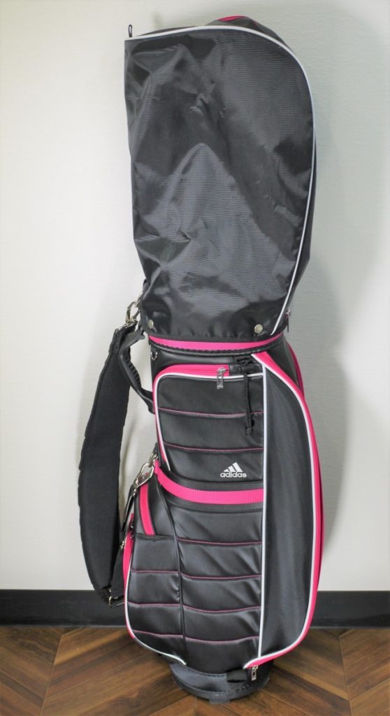 adidas アディダス キャディーバッグ 　ゴルフバッグ　レディース　ピンク　黒