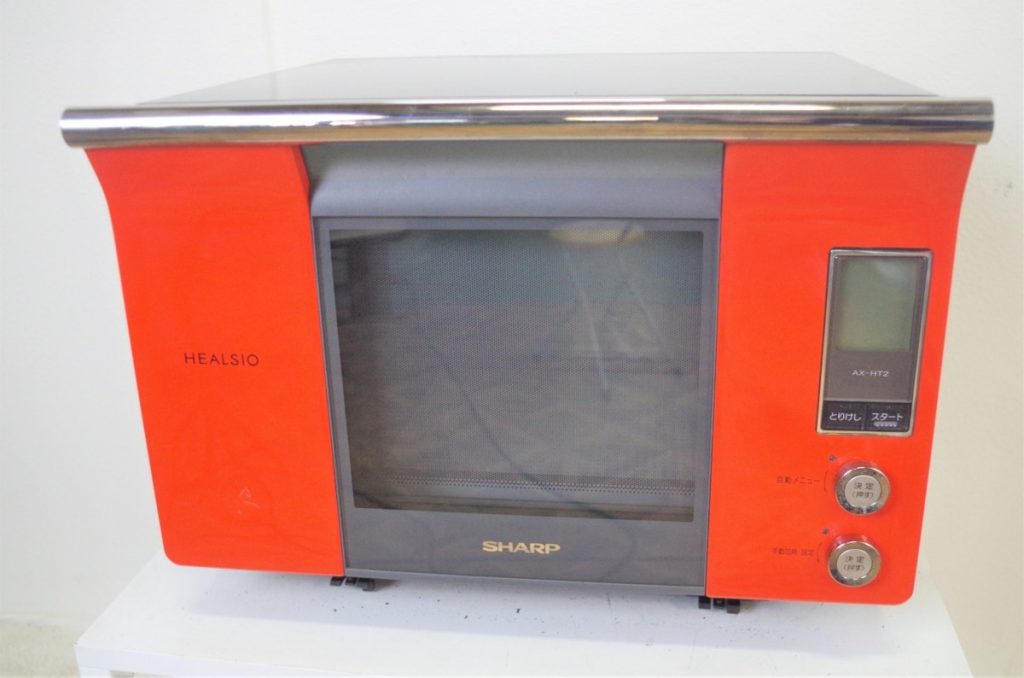 SHARP ヘルシオ AX-HT2-R ウォーターオーブン スチーム 電子レンジ シャープ レッド系 2006年製