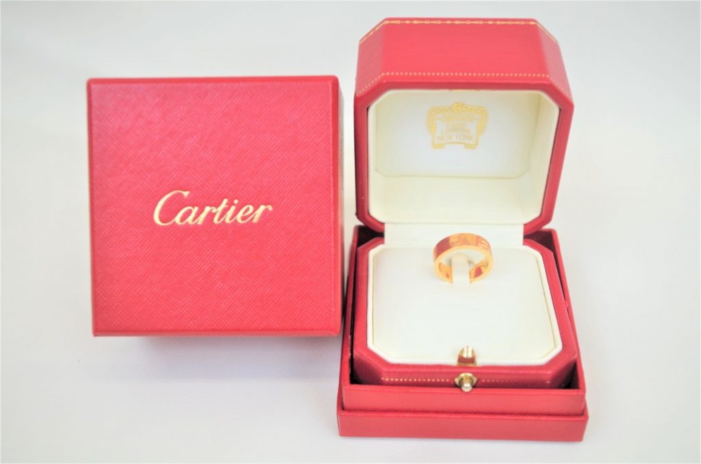 Cartier カルティエ ラブリング 指輪 750 K18 イエローゴールド ７号サイズ 6.33g