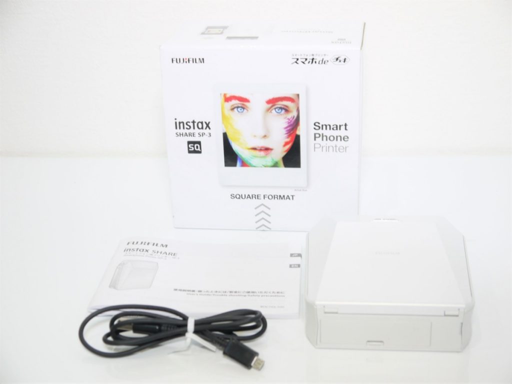 スマホ de チェキ instax SHARE SP-3 ホワイト 富士フィルム フォトプリンター