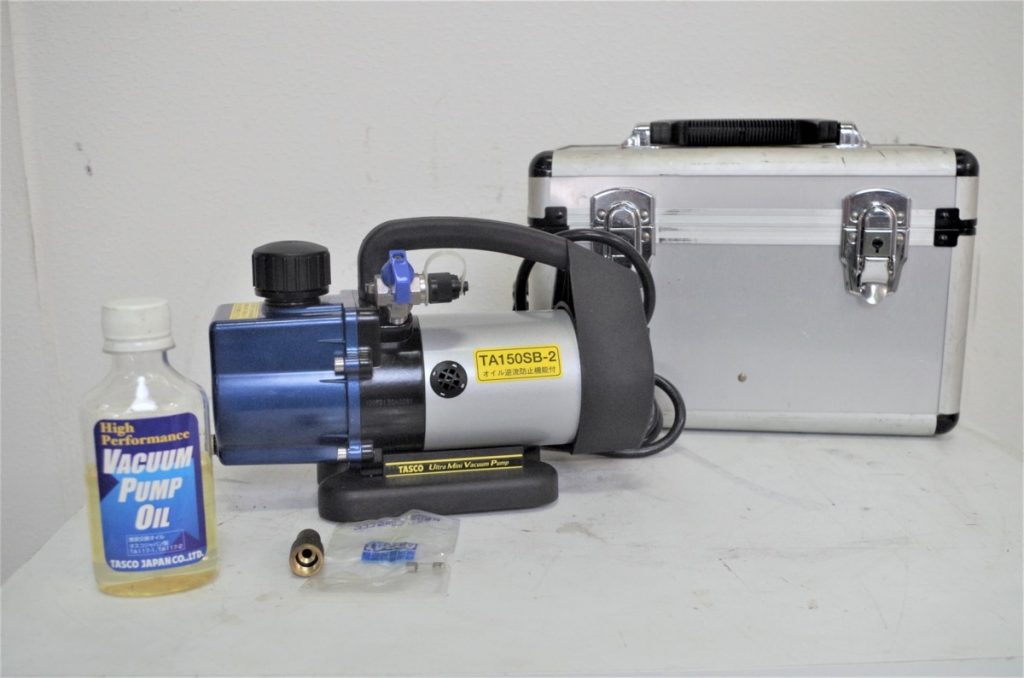 TASCO ウルトラミニバキュームポンプ TA150 SB-2 オイル逆流防止機能付き 真空ポンプ ケース付き