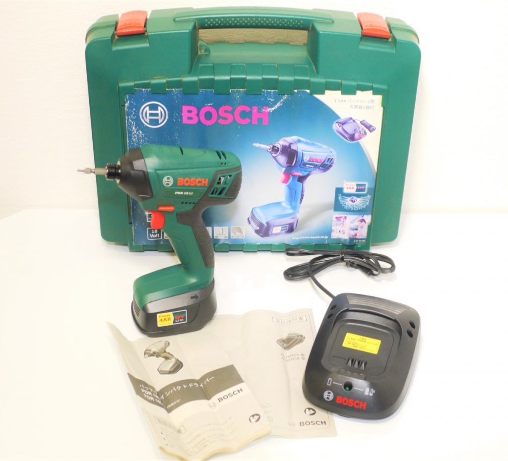 BOSCH　ボッシュ　18Vリチウムイオンバッテリーインパクトドライバー　充電式コードレス　PDR18LI-1B　電動工具　コード