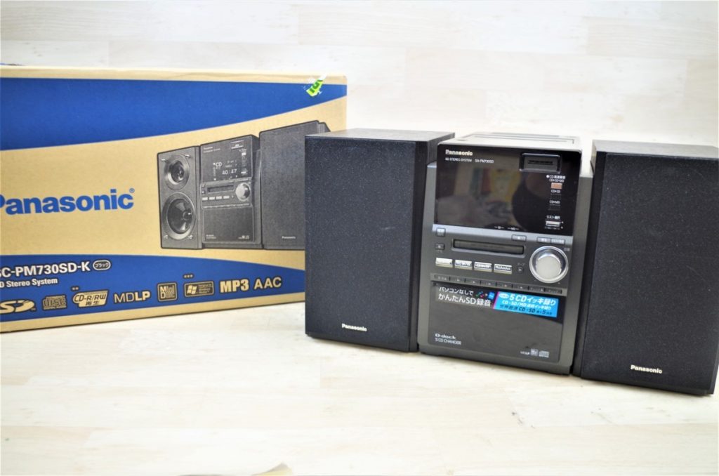 Panasonic パナソニック SA-PM730SD SDステレオシステム ミニコンポ 5CD チェンジャー ブラック 元箱付き