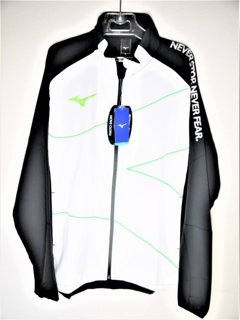 ミズノ MIZUNO ムーブクロス 　吸汗速乾　スポーツウェア　メンズ サイズXL　ブラック×ホワイト×グリーン