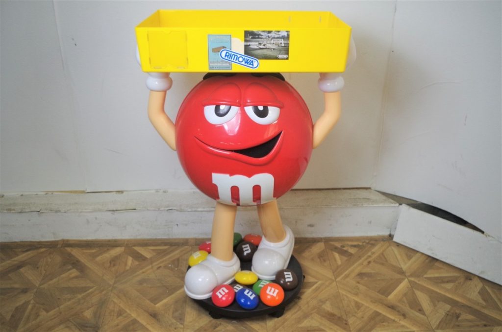m&ms CHOKOLATE CAMDY Red 店頭ディスプレイ エムアンドエムズ レッド