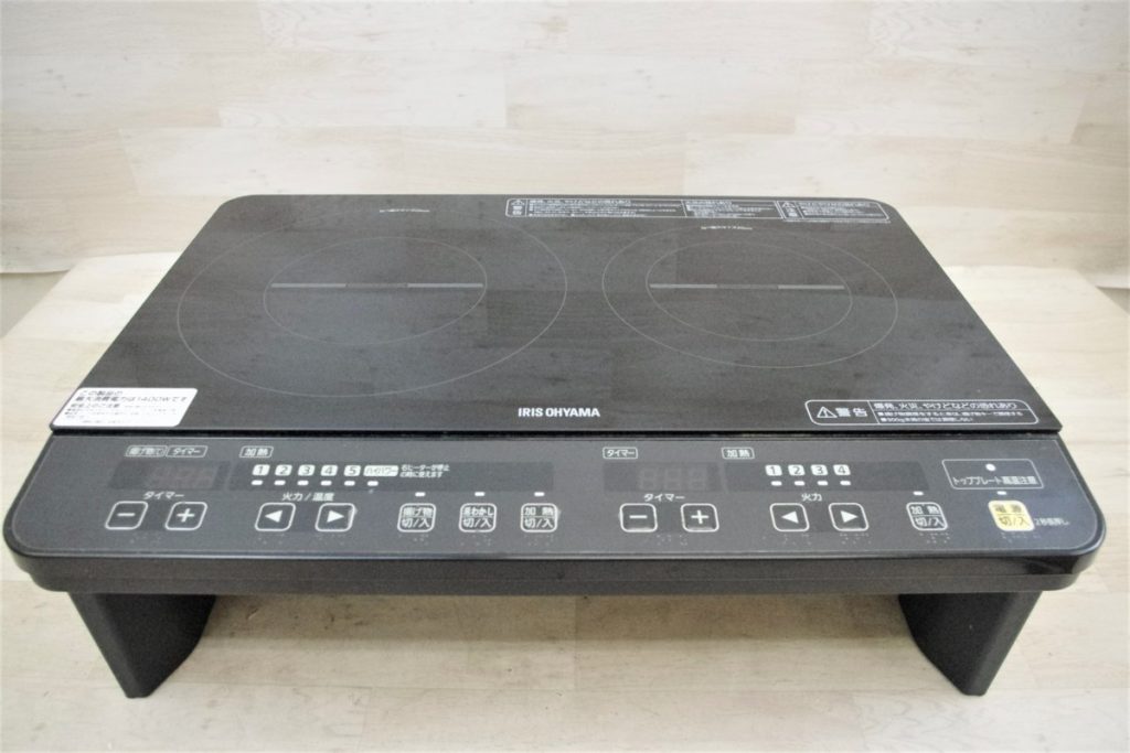IRIS OHYAMA 2口コンロ　IHK－WIS－B　2017年製