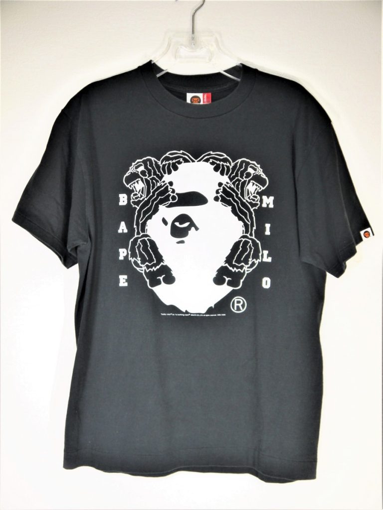 A BATHING APE BAPE BABY MILO ベビー マイロ Tシャツ メンズM アベイシングエイプ　黒　ブラック