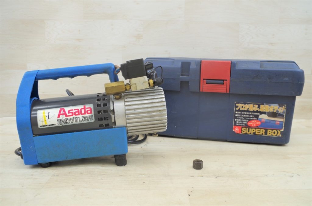 Asada 真空ポンプ W1.5CFM K33HXDCF-1310 バキュームポンプ エアコン クーラー 空調 アサダ 42.5L/M 60/50Hz