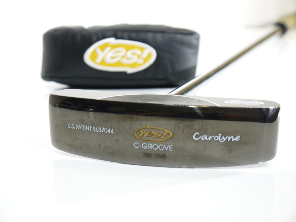 24　yes C-GROOVE パター　グリップ劣化　ヘッドカバー付き