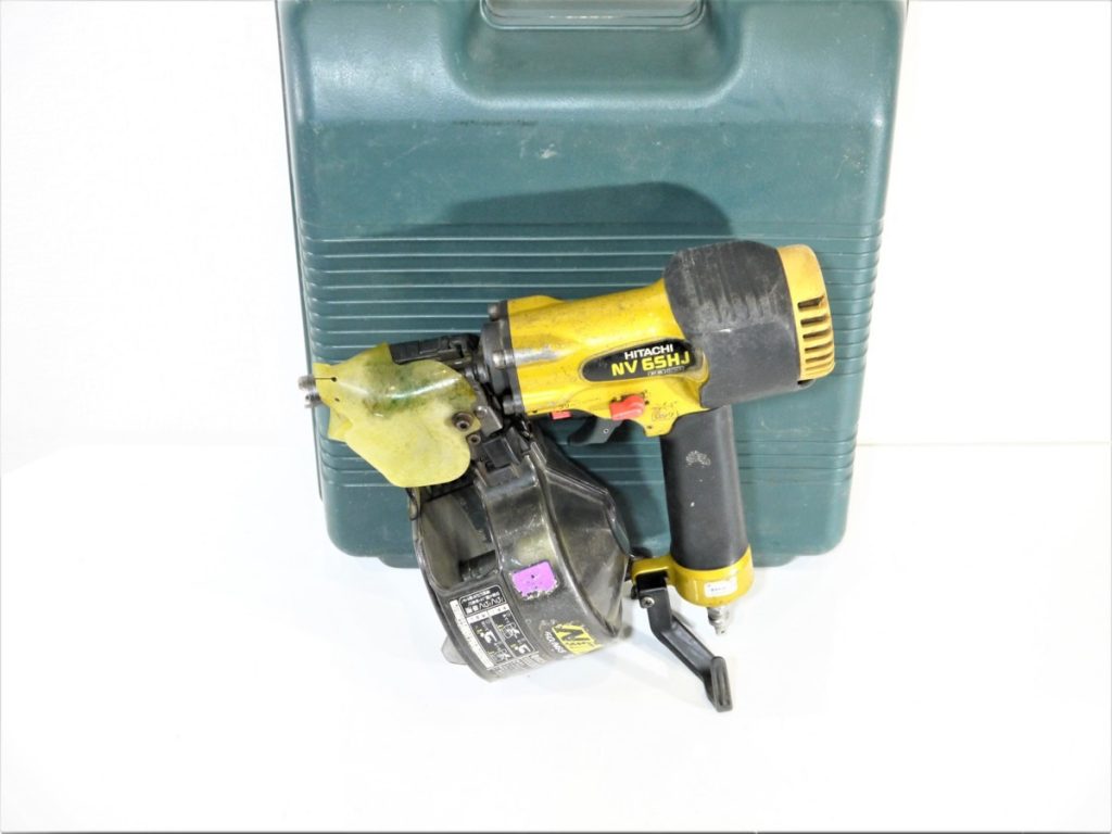 ①日立工機 HITACHI 日立 高圧釘打ち機 高圧ロール釘打ち機 NV65HJ エアーツール エアー工具