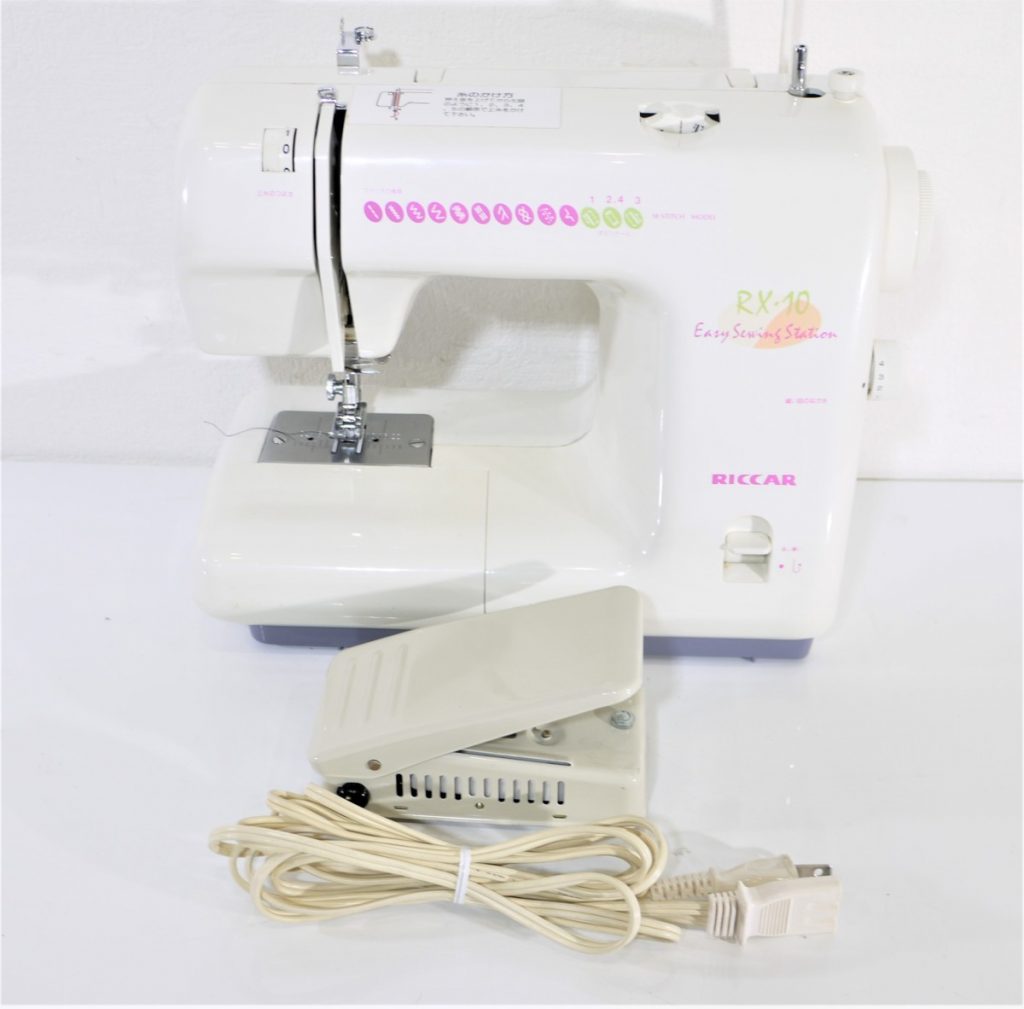 動作OK　RICCAR/リッカー 家庭用コンパクトミシン RX-10