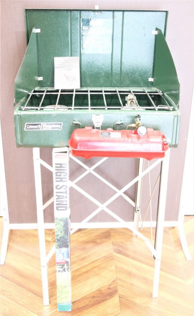 ツーバーナーコンロ　Coleman　Camp Stove Model 413 / 413H499J　コールマン　スタンド付き