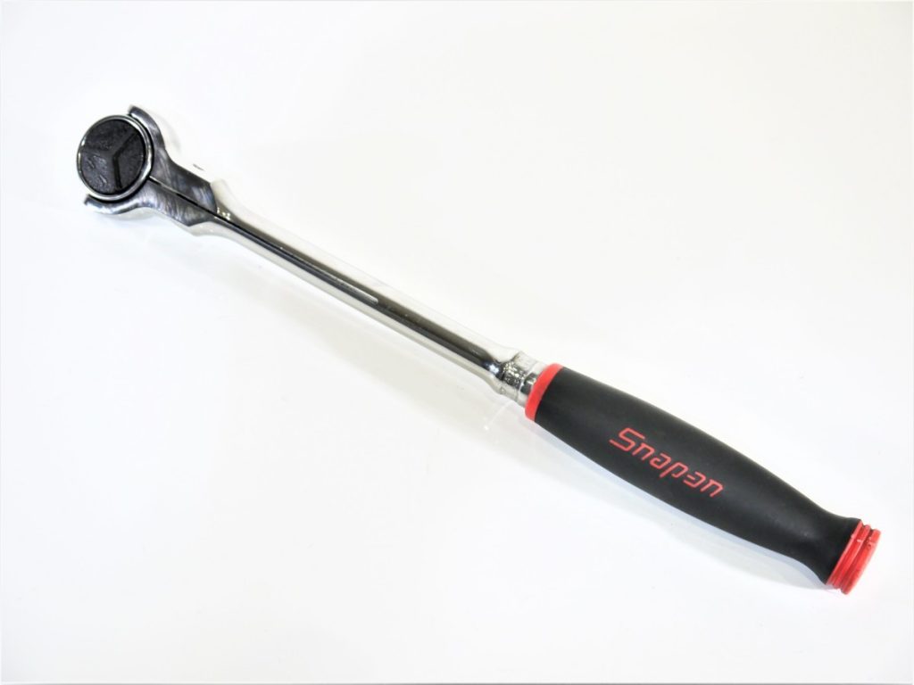 （1501） Snap-on スナップオン 3/8　ソフトグリップ ラウンドヘッド　ラチェット FH747　snapon　全長32cm