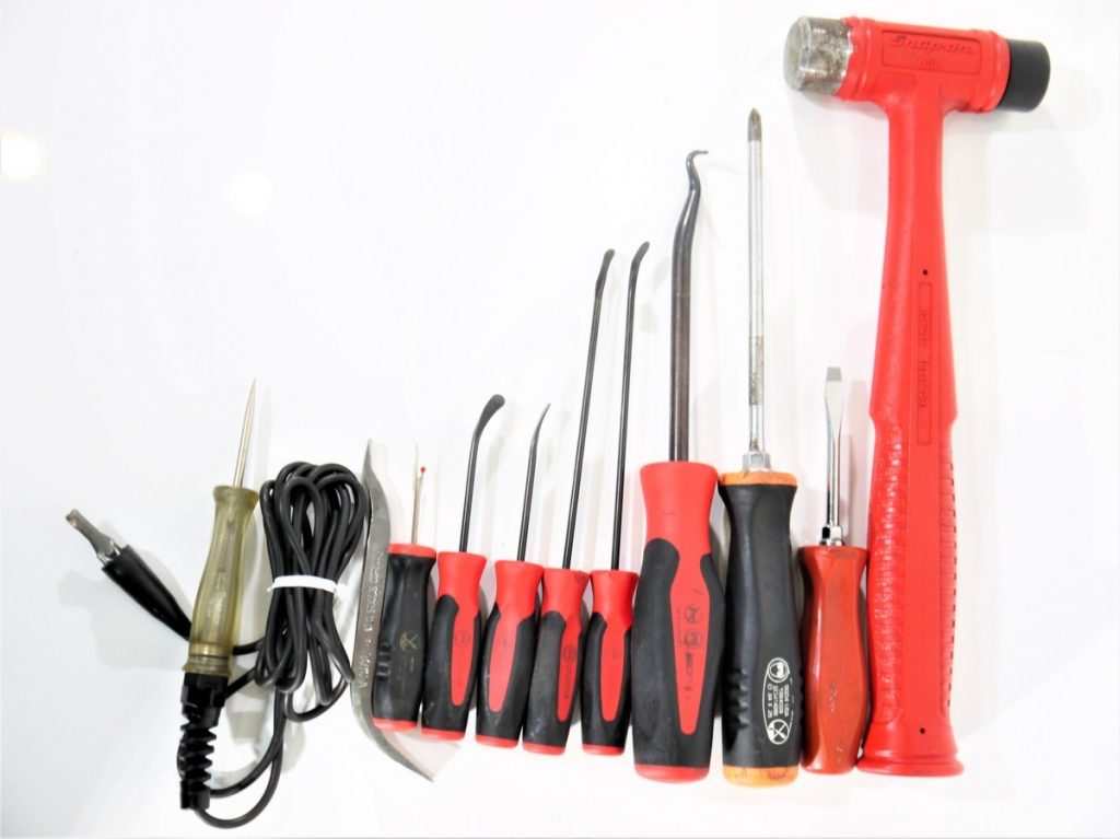 （1603）snapon スナップオン　無反動コンビネーションハンマー（HSPD16) ドライバー 検電ペン ホースリムーバー等 11点セット