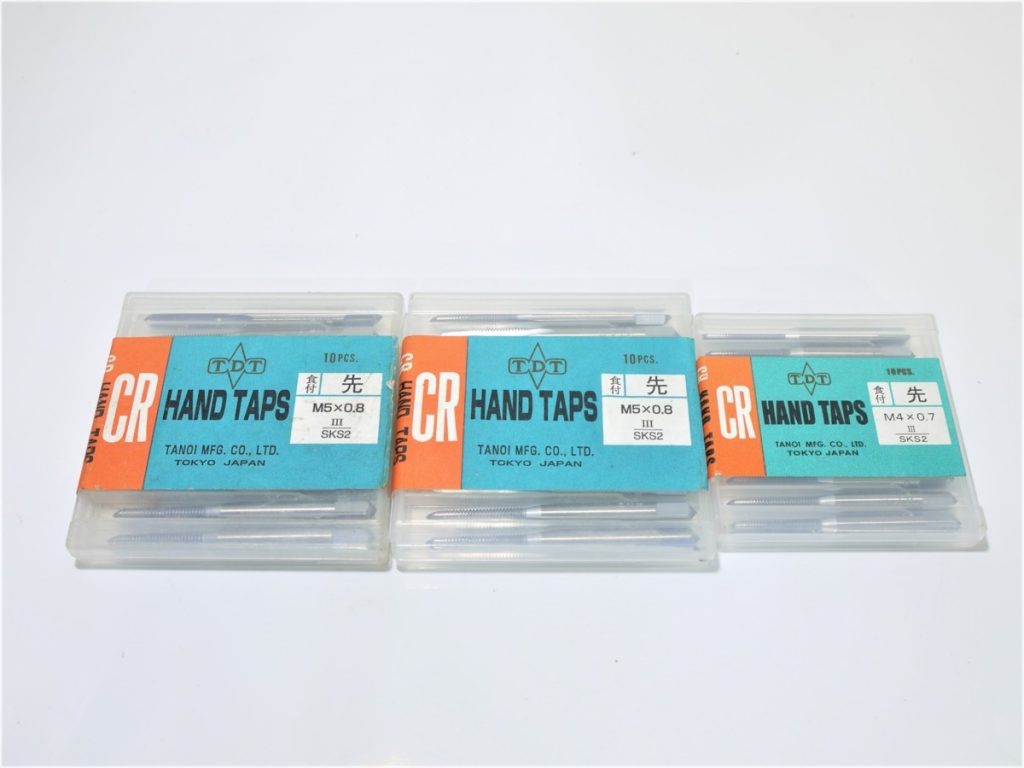 TANOI ハンドタップ　Ｍ4×0.7 1箱　Ｍ5×0.8 2箱　セット