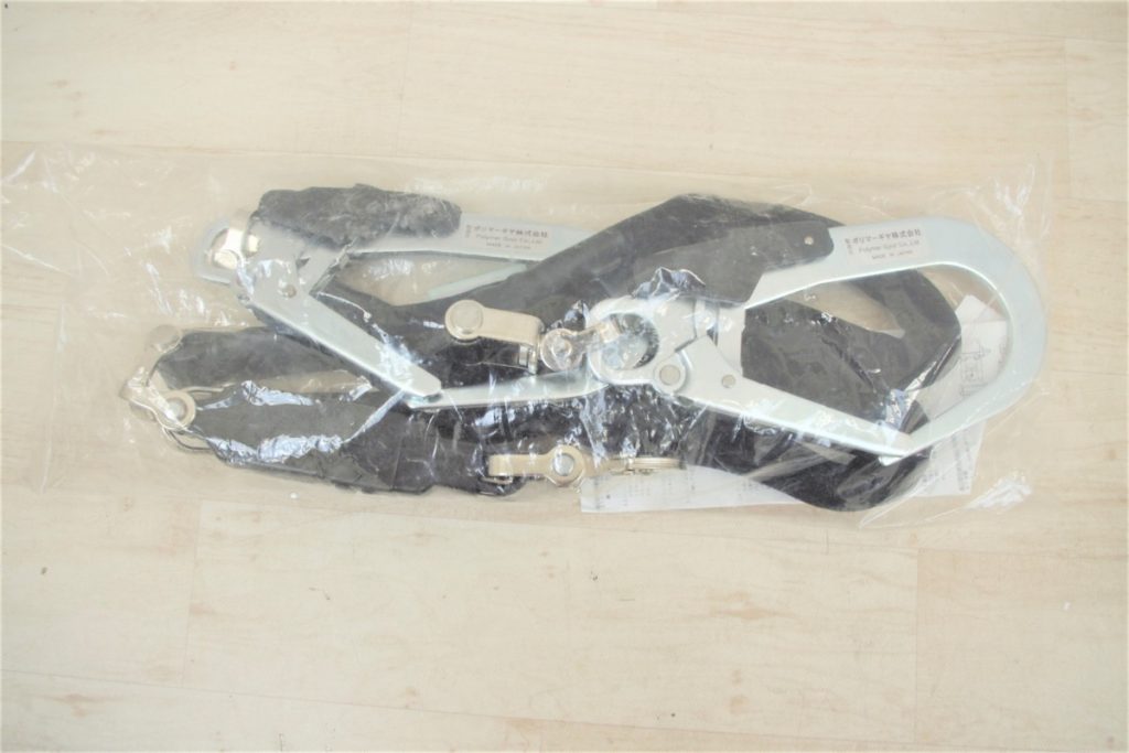 Polymer Gear 伸王ダブルランヤード WHTSEC-8D(150) ショックアブソーバ付き ハーネス用 回転連結リング 小型フック