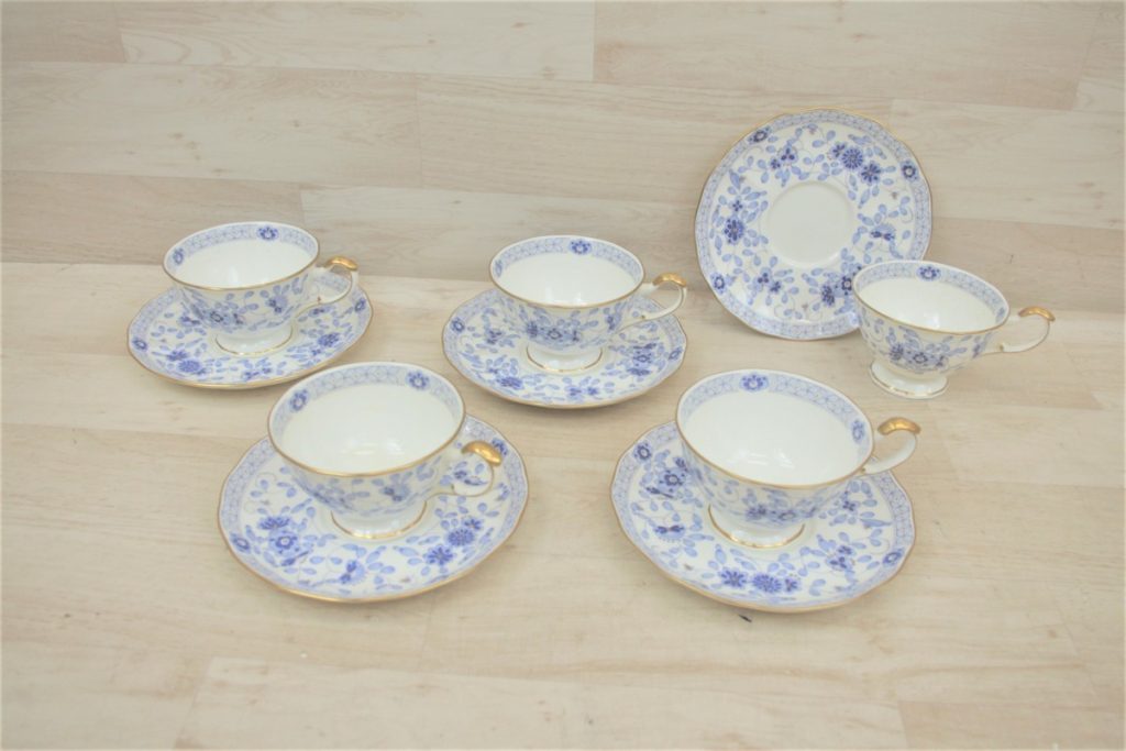 NARUMI ナルミ ティーカップ＆ソーサー 5客セット ミラノシリーズ 花柄