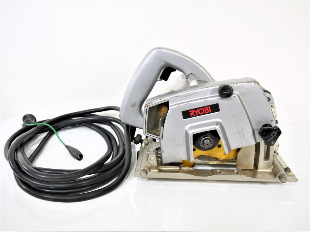 動作確認済み　RYOBI/リョービ ブレーキ付小型ミゾホリ V-2101S 100V 1050W