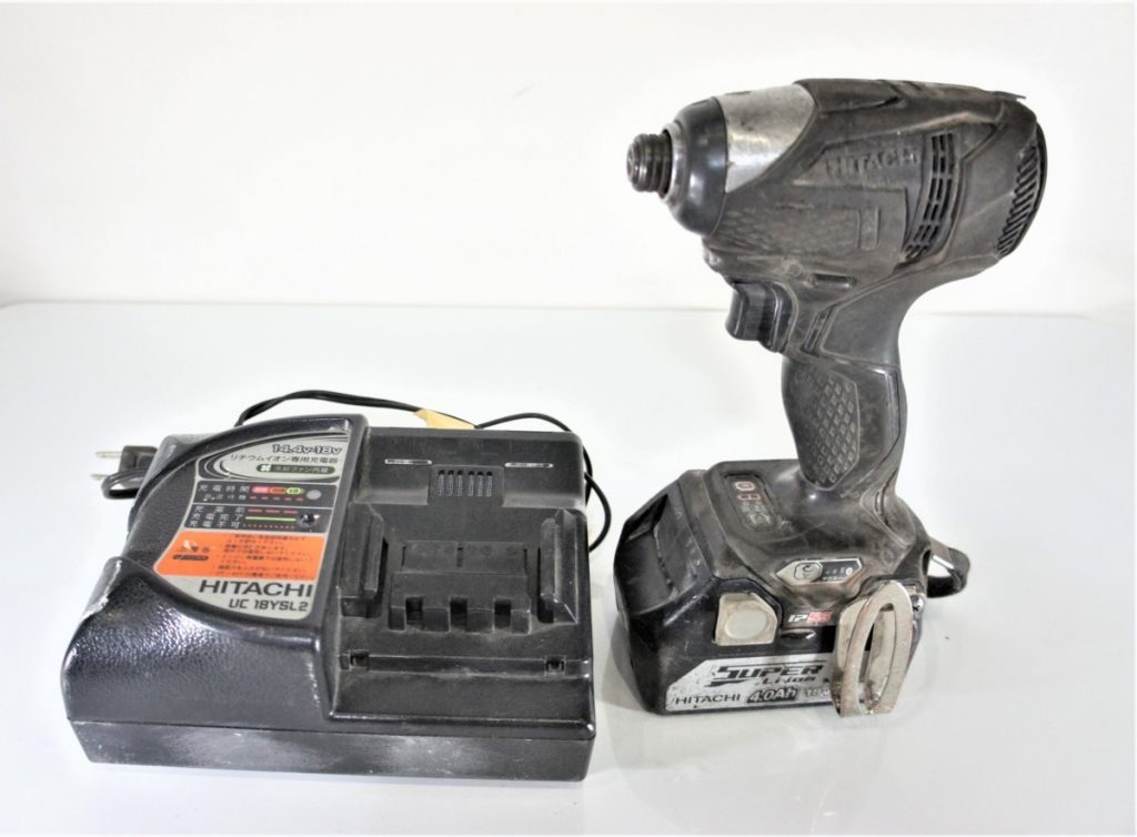 (2306)HITACHI 日立工機 18V コードレス インパクトドライバ WH18DDL バッテリー1個