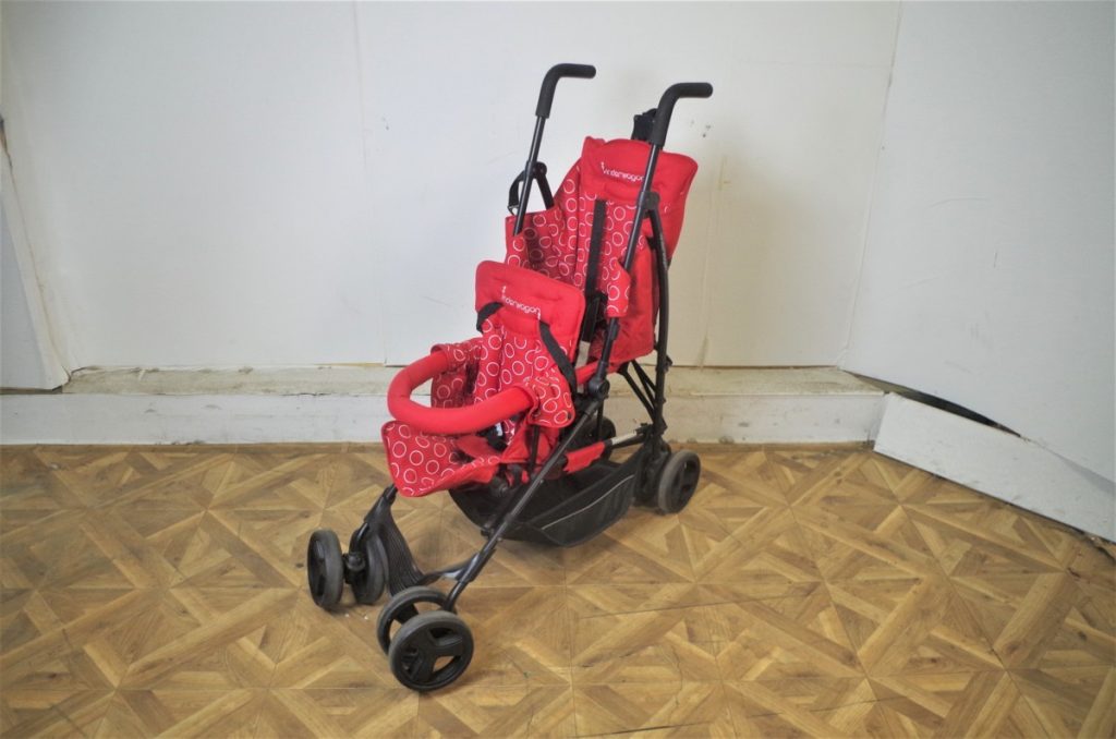 Kinder Wagon DUOシティHOP 2人乗りベビーカー ベビーカー 赤 キンダーワゴン