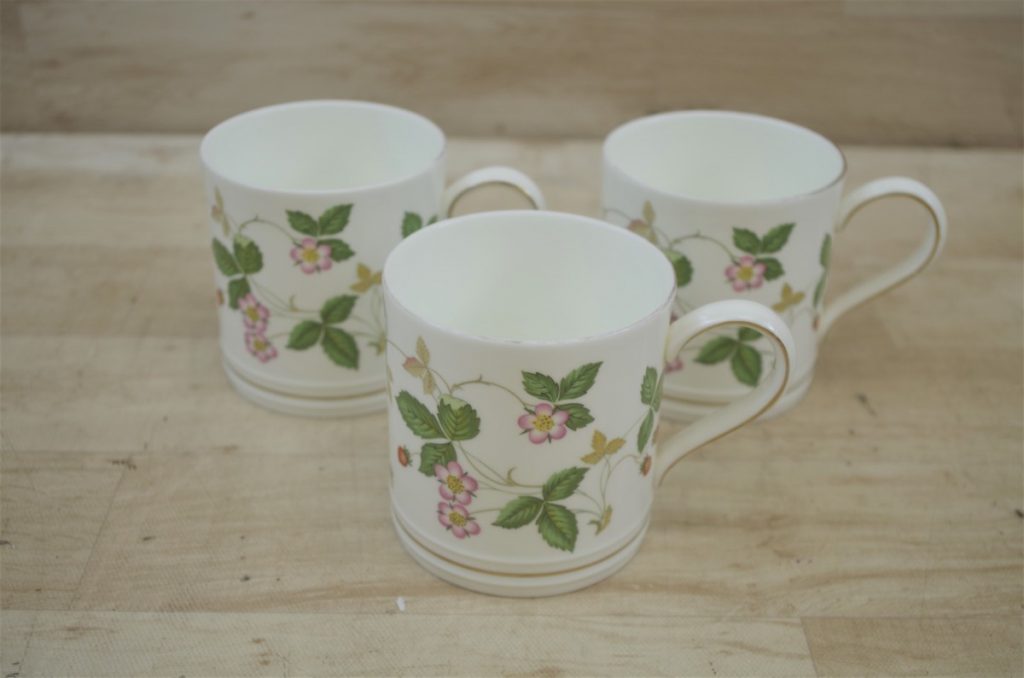 WEDGWOOD WILD STRAWBERRY マグカップ 3点セット タンカード ウェッジウッド Wedgwood