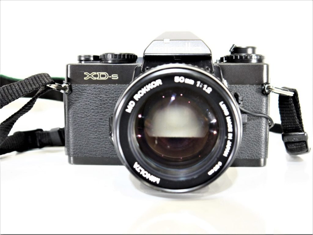 minolta ミノルタ XD-S 一眼レフカメラ ボディ レンズ セット MD ROKKOR 50mm 1:1.2 フィルムカメラ