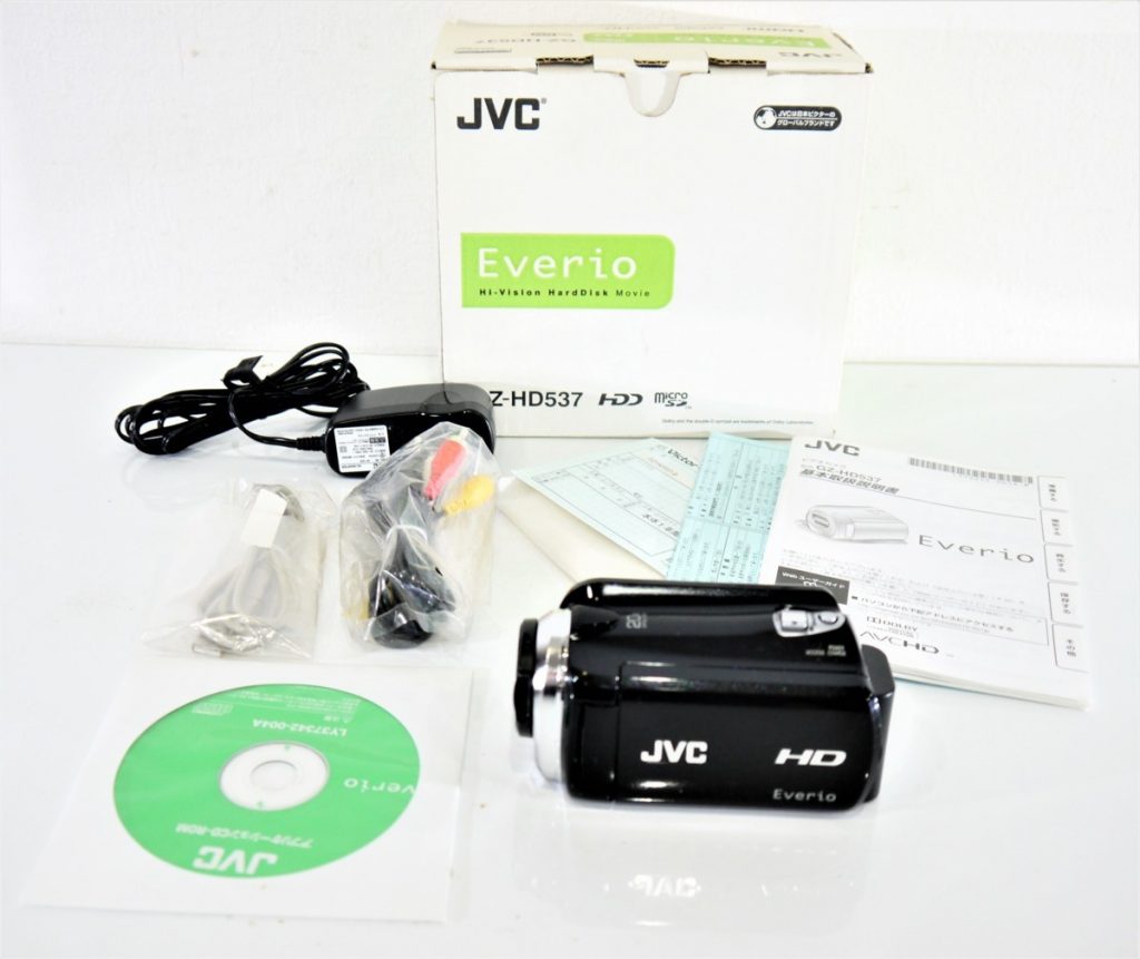 通電のみ JVC デジタルビデオカメラ Everio GZ-HD537 JVC ビクター 　黒
