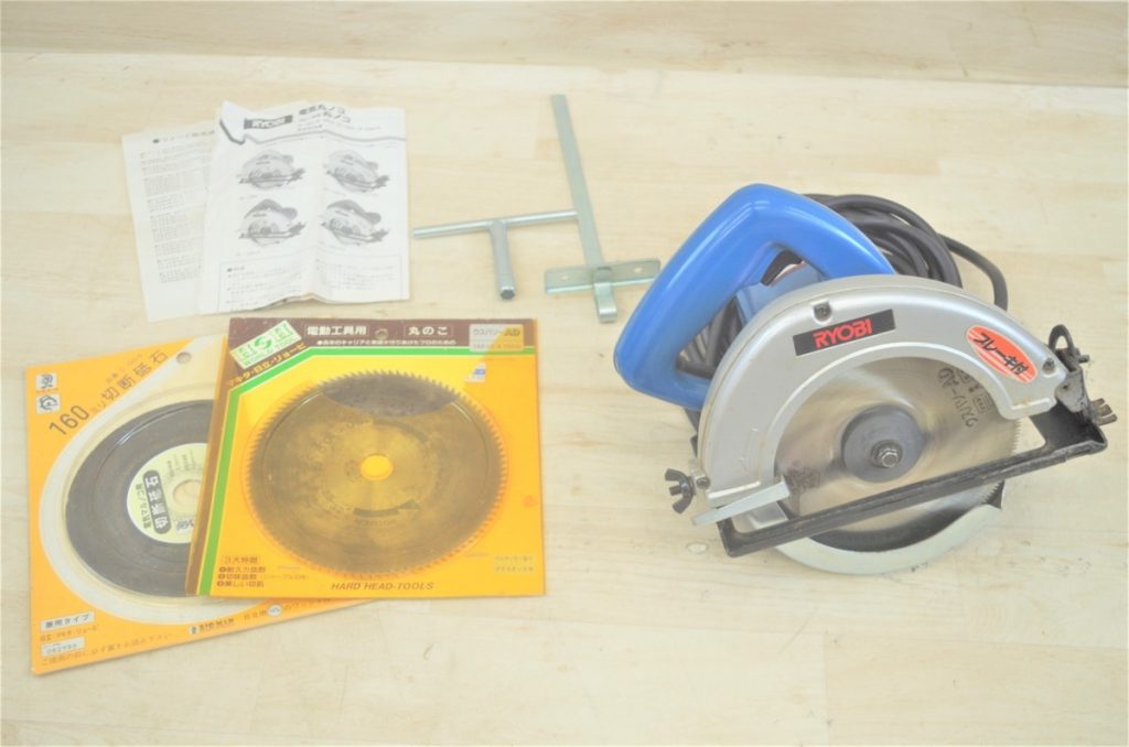 RYOBI 電気丸ノコ W-560PS ブレーキ付 CIRCULARSAW 二重絶縁 160×20mm 最大切込深55mm 最大傾斜切断45度 鋸 リョービ 元箱付き
