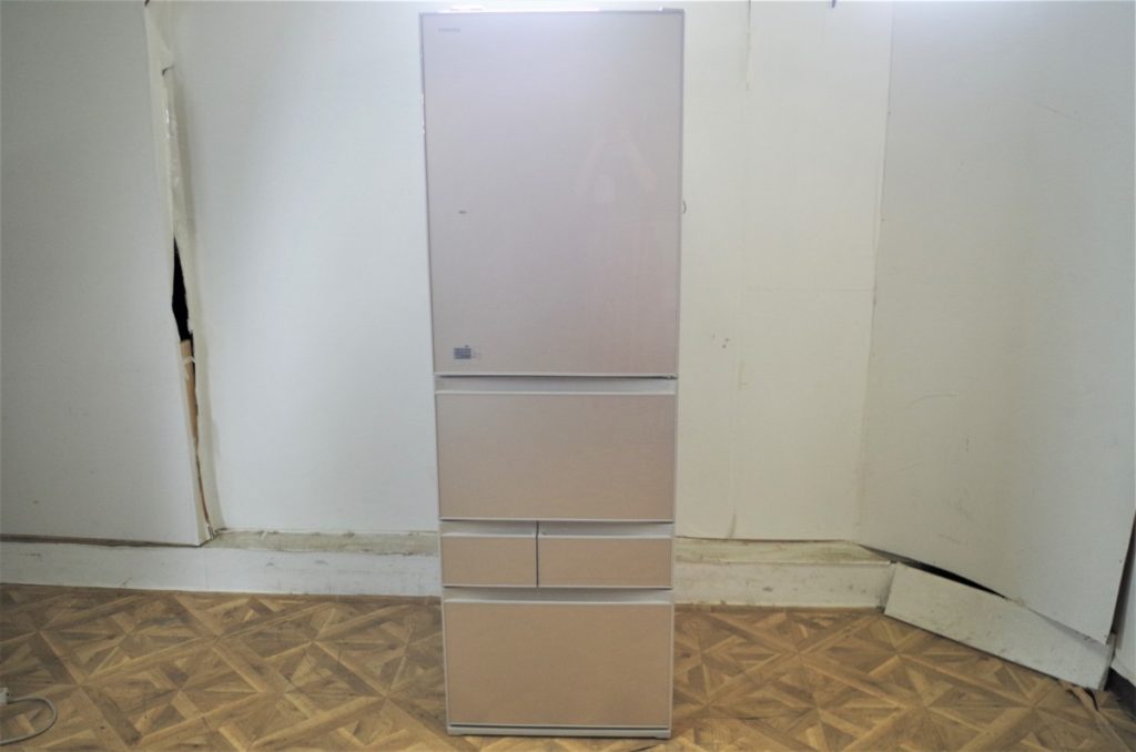 TOSHIBA VEGETA GR-M41GXV (EC) 東芝ノンフロン冷凍冷蔵庫 ベジータ 右開き 411L 90kg 2018年製 取扱説明書付き