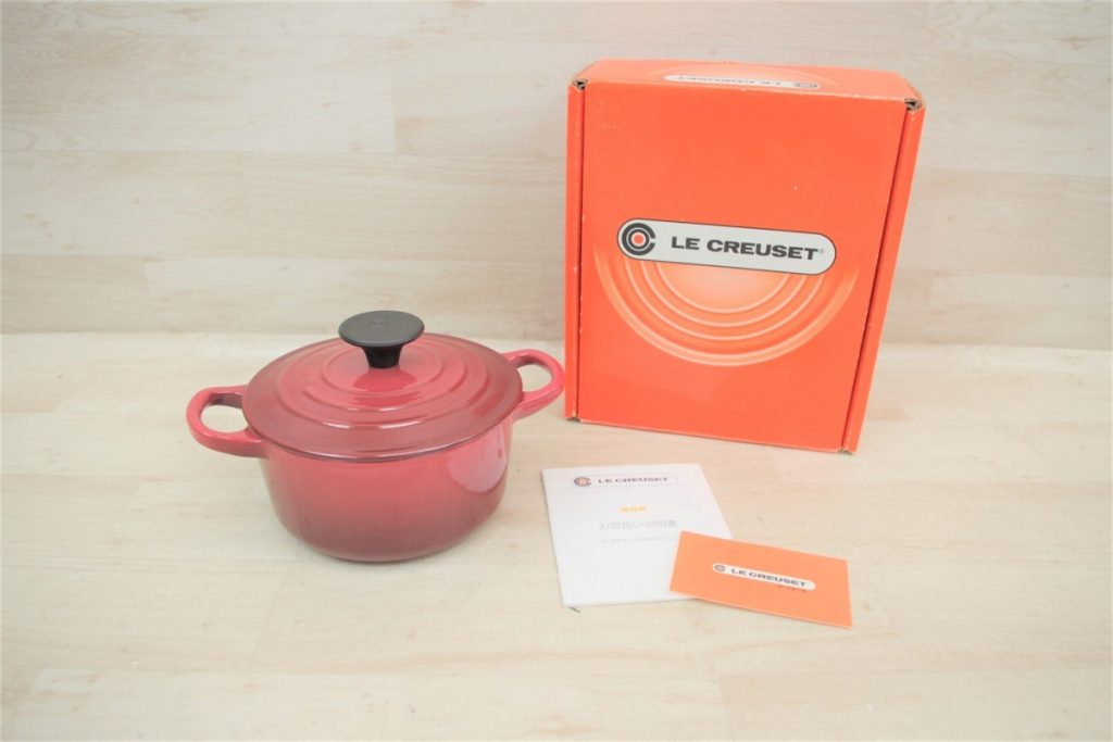LE CREUSET ココット・ロンド シグニチャー 14cm BURGUNDY バーガンディ 両手鍋 オーブン 直火 IH 食洗器対応 ル・クルーゼ