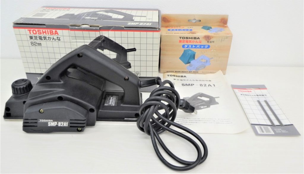 H9-24 東芝電気かんな　82mm SMP-82A1 取扱説明書　替刃付き ダストバッグ