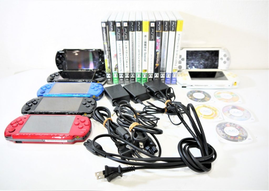 全初期化済み SONY PSP本体 7台まとめ売り PSP-3000 PSP-1000 ソフト多数付属