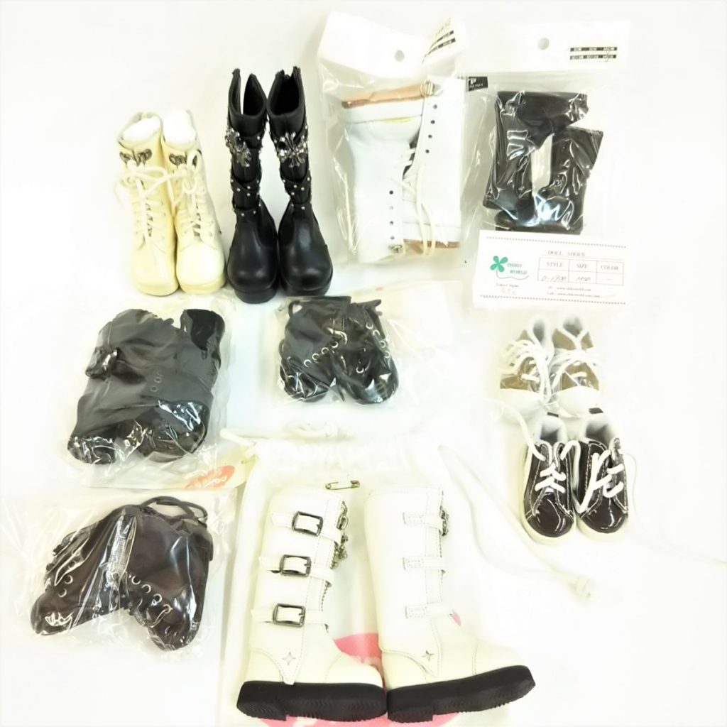 大量10足!!ほとんど未使用 人形 ドールの靴 ブーツいろいろまとめて アウトフィット
