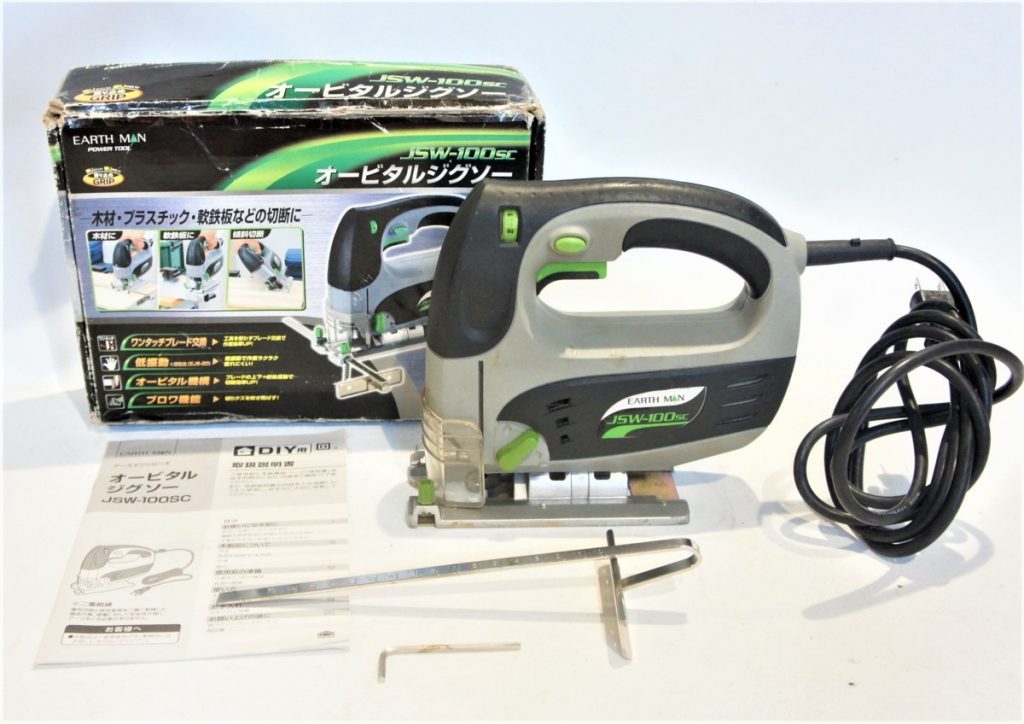 I119 高儀 EARTH MAN オービタルジグソー JSW-100sc 色ブラック