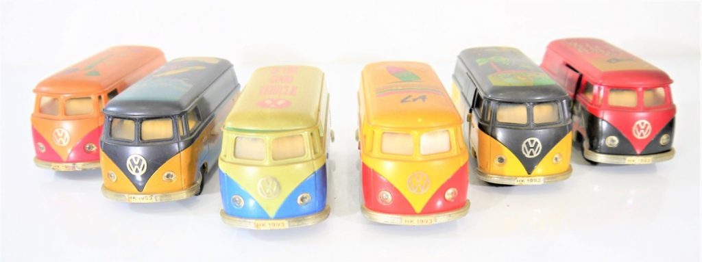 VOLKSWAGEN AG BUS SS-1005 フォルクスワーゲン バス 6個セットミニカー