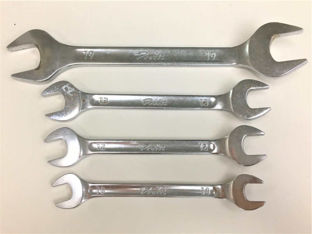 KTC スパナ 4本セット Profit E5,C4,U5,Y3 10,12,13,19mm プロフィット レンチ KYOTO TOOL 京都機械工
