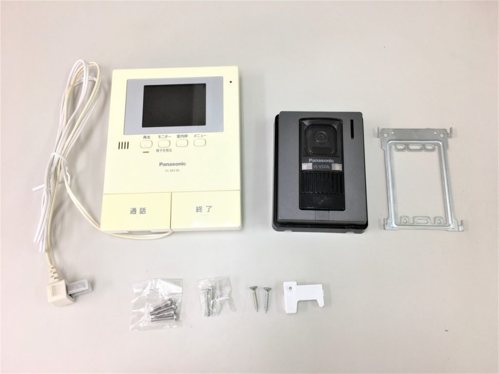 Panasonic モニター親機 VL-MV36KL カメラ玄関子機 LV-V522L-S セット インターホン ドア 壁掛け パナソニック 現状
